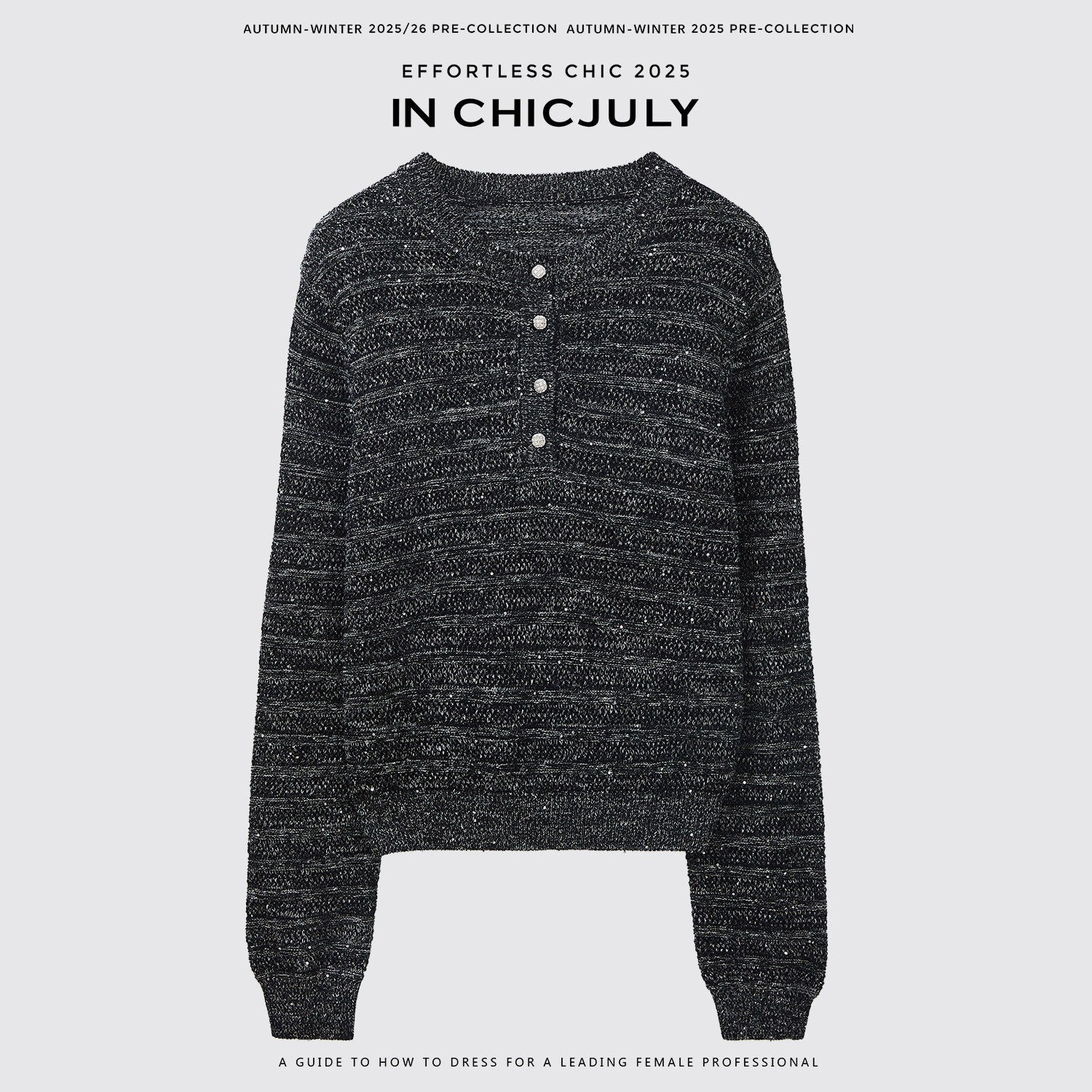 chicjuly Dreamcatcher Star Sequin Knit Women's Linen Blend Long Sleeve T-shirts 968305455696