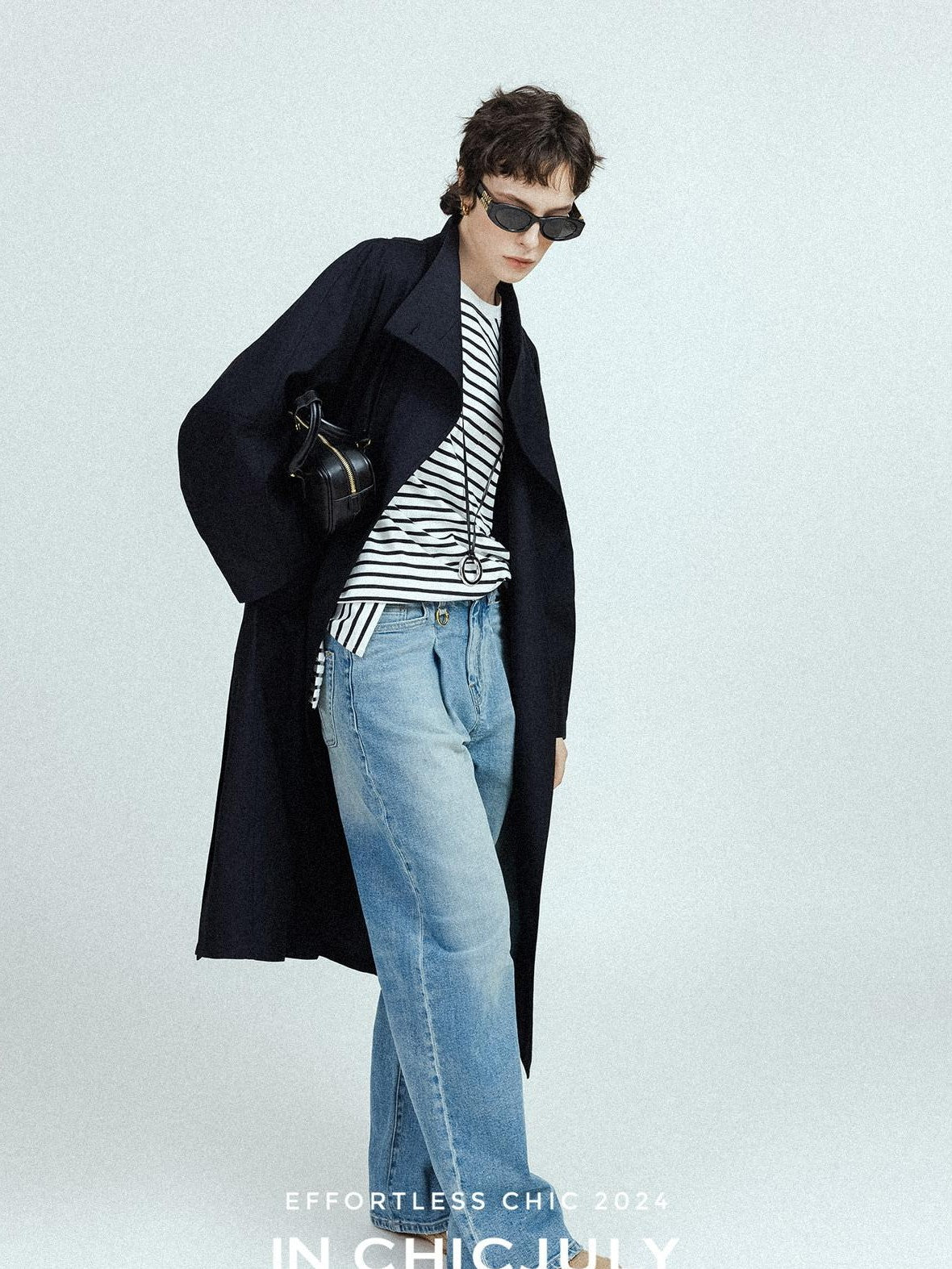 chicjuly French Minimal Armor Inspired Waterproof Women's Viscose Trench Coats