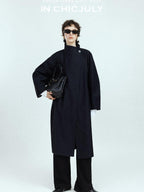 chicjuly French Minimal Armor Inspired Waterproof Women's Viscose Trench Coats