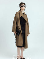 chicjuly French Minimal Armor Inspired Waterproof Women's Viscose Trench Coats