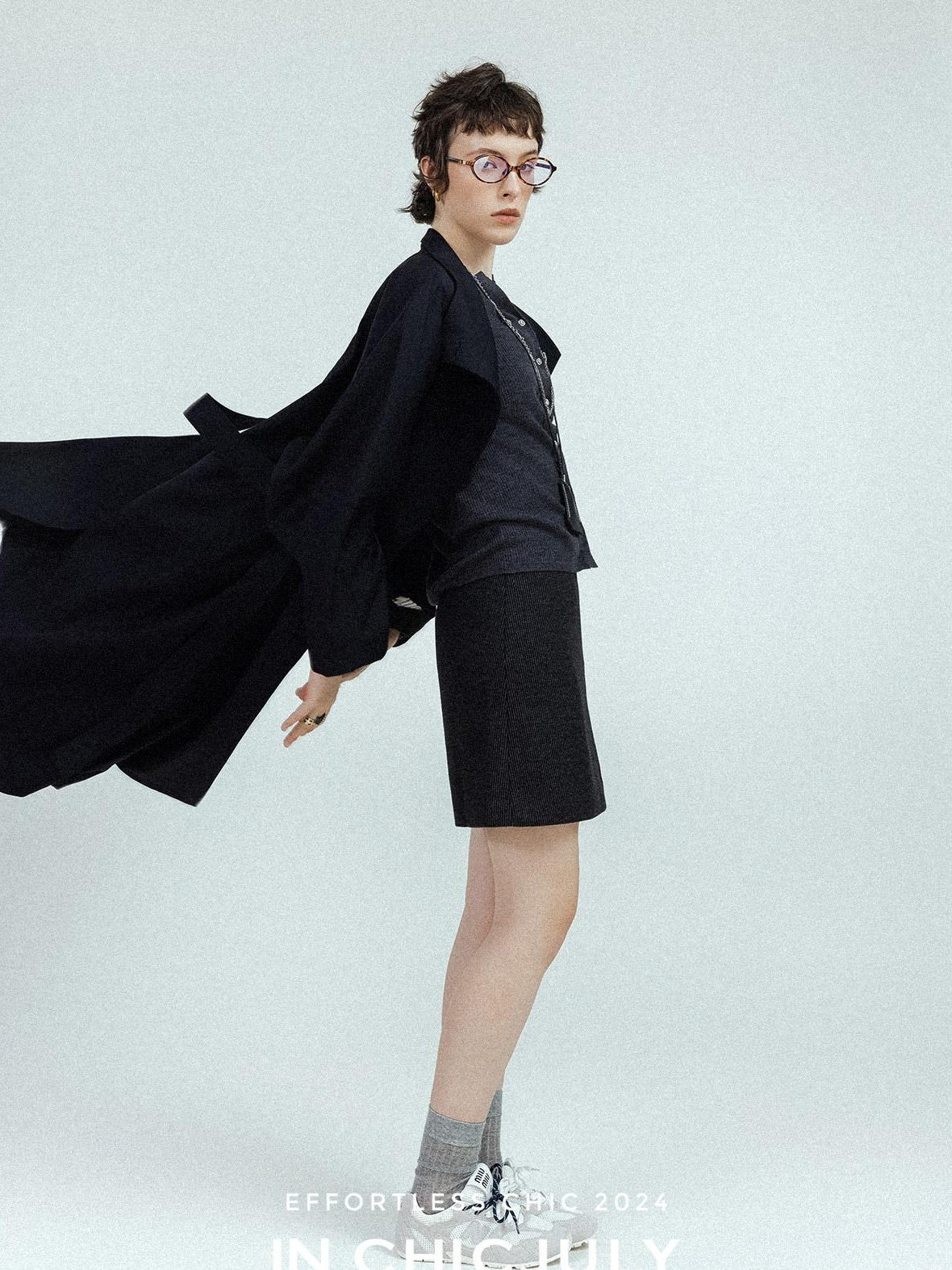 chicjuly French Minimal Armor Inspired Waterproof Women's Viscose Trench Coats