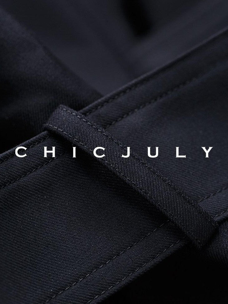 chicjuly French Minimal Armor Inspired Waterproof Women's Viscose Trench Coats