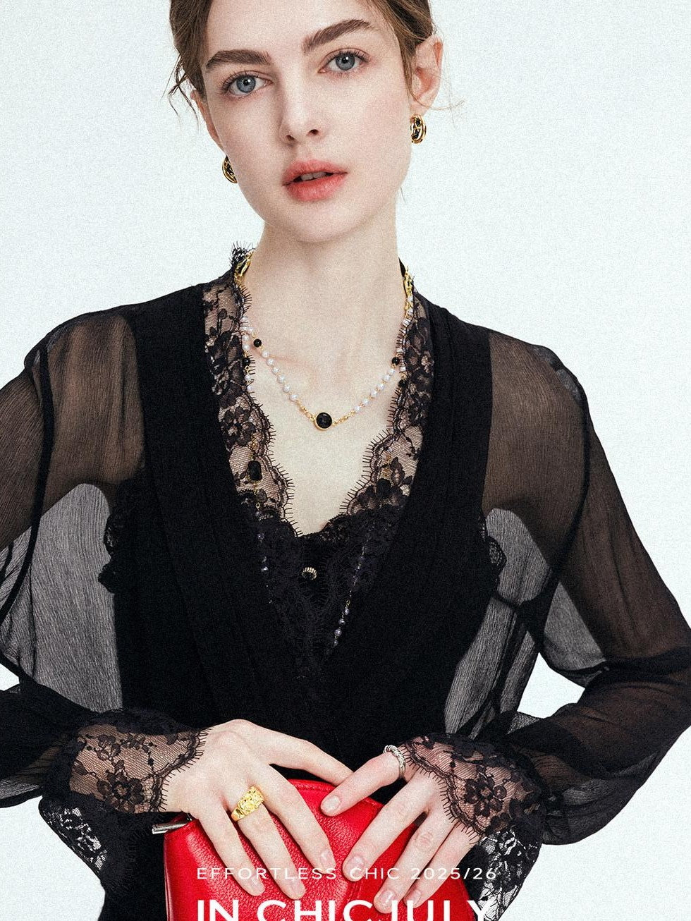 chicjuly French Romantic Lace Trim Ruffle V-neck Cardigan Short Women's Polyester Blouses