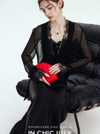 chicjuly French Romantic Lace Trim Ruffle V-neck Cardigan Short Women's Polyester Blouses