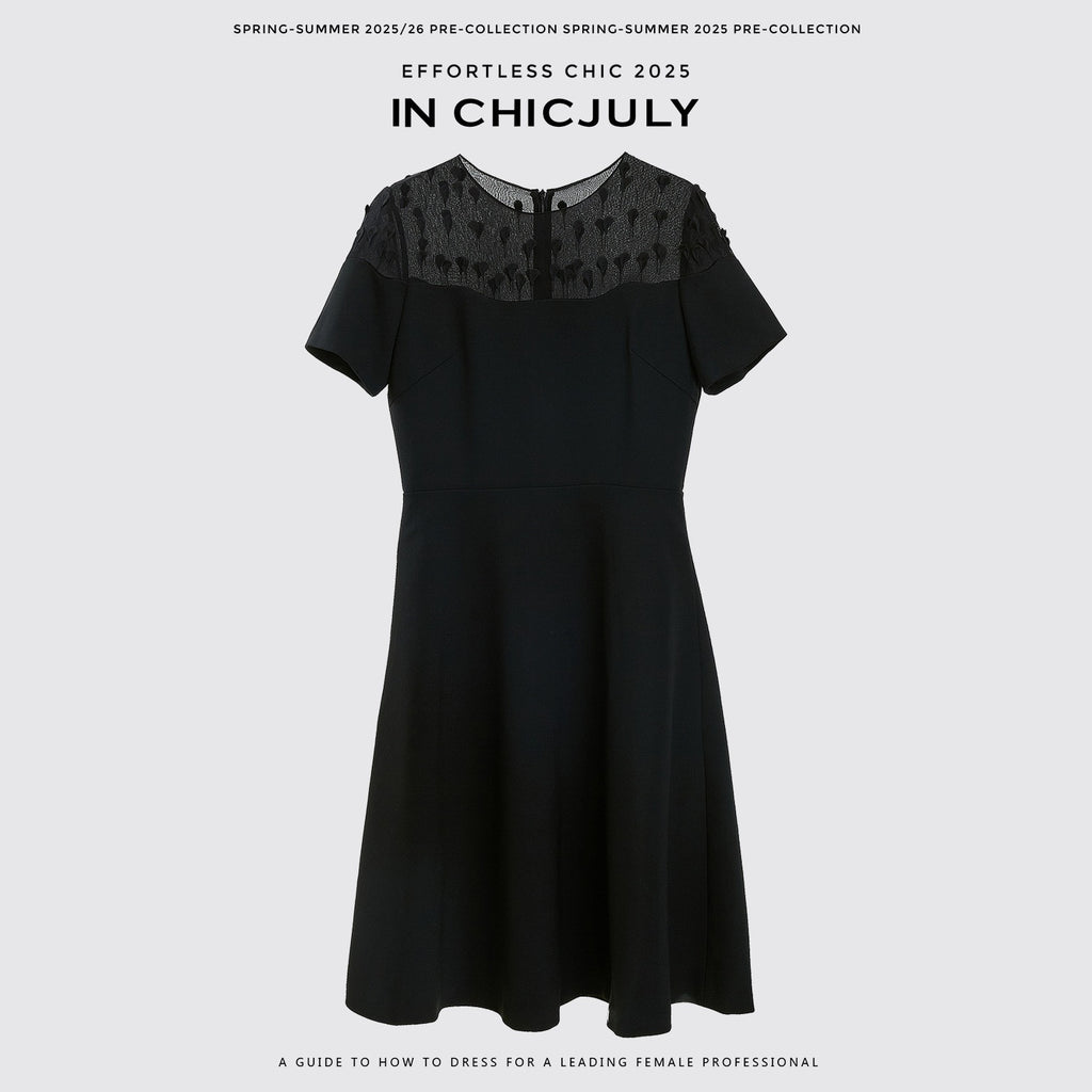 chicjuly Handmade Iris Embroidery Structured Tailoring Women's Acetate Midi Dresses 936078462554