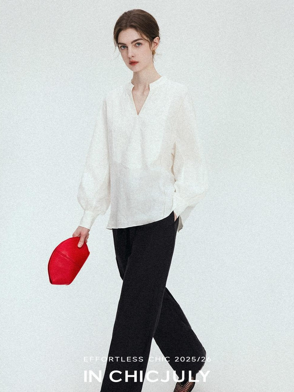 chicjuly Heavy Embroidery 3d Relief Stand Collar Uv Women's Linen Shirts
