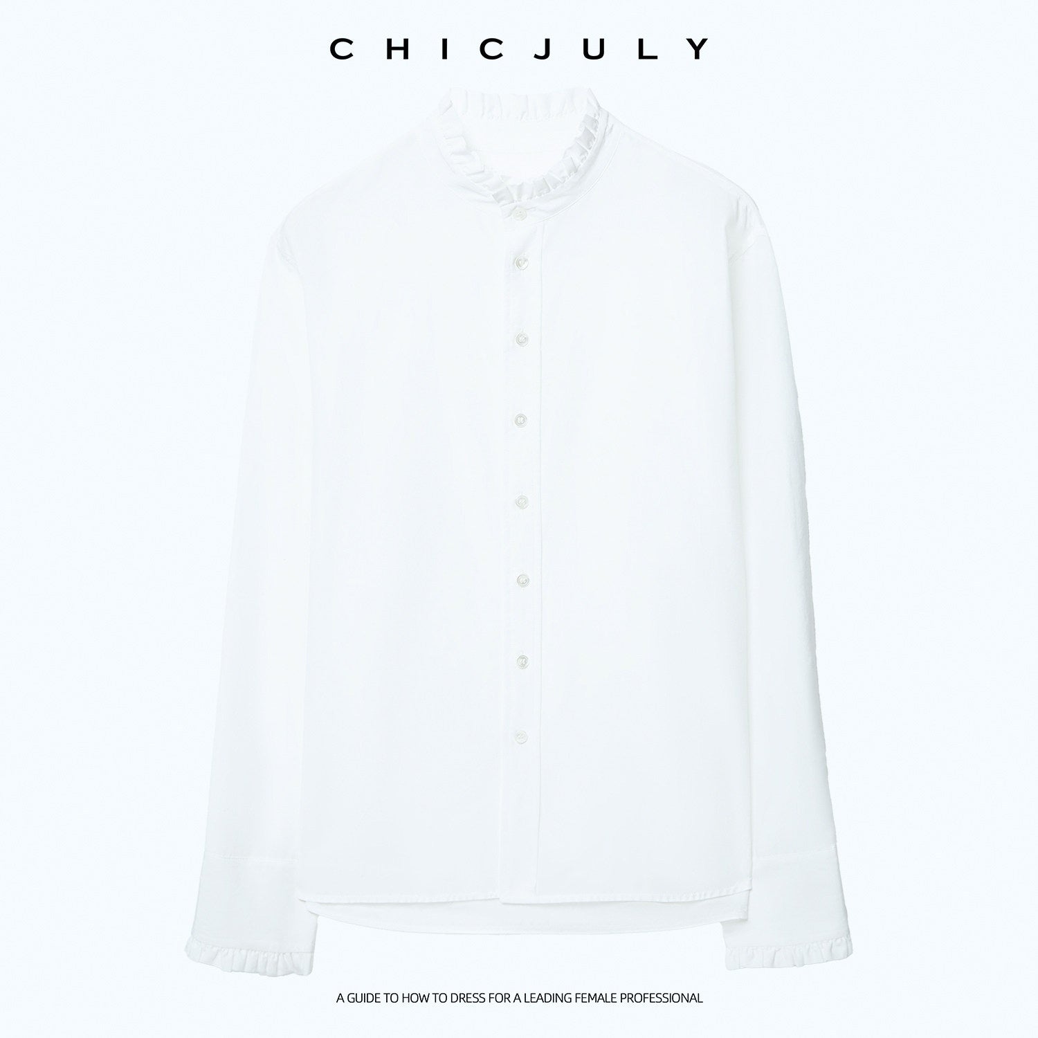 chicjuly Ivory Petal Collar Lace Trim Women's Mulberry Silk Cotton Blouses 1008522304462