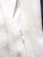 chicjuly Lace Trim Handmade Beaded Floral Women's Acetate Lyocell Midi Skirts