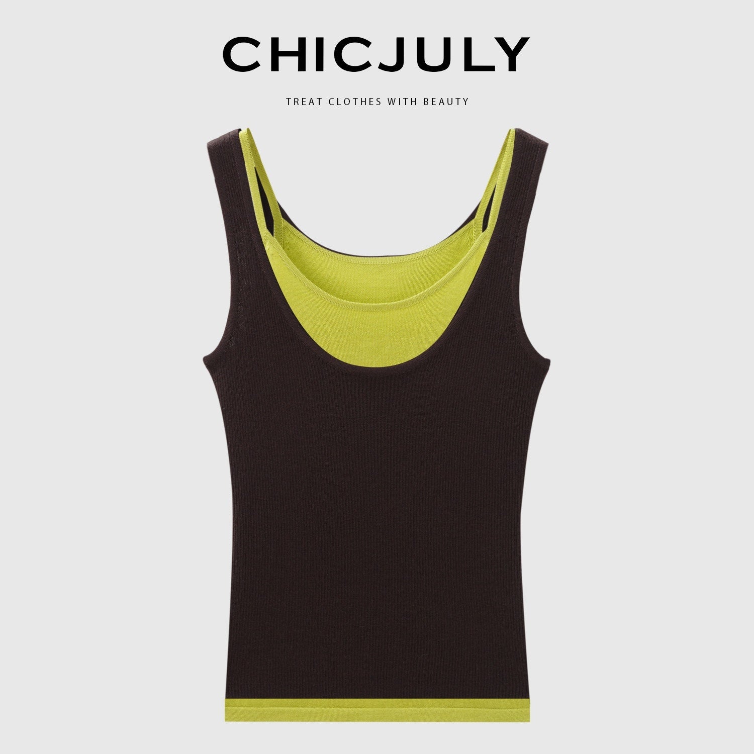chicjuly Layering Minimalist Superfine Cashmere Silk Women's Soft Blend Tank Tops 767839260394