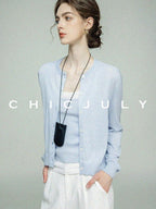 chicjuly Layering Minimalist Superfine Cashmere Silk Women's Soft Blend Tank Tops