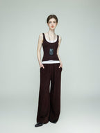 chicjuly Layering Minimalist Superfine Cashmere Silk Women's Soft Blend Tank Tops