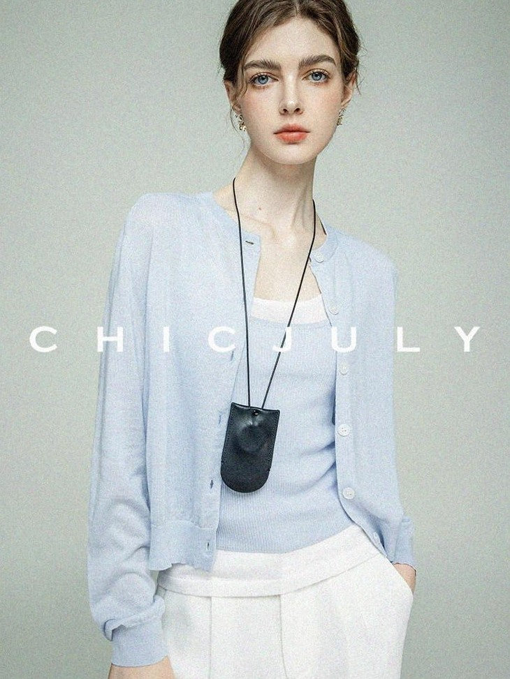chicjuly Layering Minimalist Superfine Cashmere Silk Women's Soft Blend Tank Tops