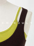 chicjuly Layering Minimalist Superfine Cashmere Silk Women's Soft Blend Tank Tops