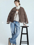 chicjuly Leg Lengthening Slight Wide High Waist Women's Denim Straight Jeans
