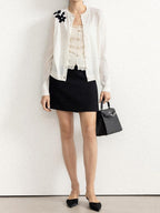 chicjuly Lily Of The Valley Pearl Embroidered Women's Superfine Wool Cardigans