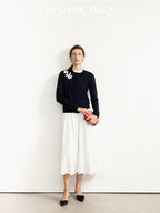 chicjuly Lily Of The Valley Pearl Embroidered Women's Superfine Wool Cardigans