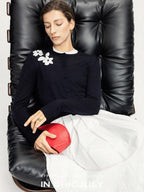 chicjuly Lily Of The Valley Pearl Embroidered Women's Superfine Wool Cardigans