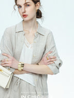 chicjuly Midnight Lace V-neck French Layering Women's Mulberry Silk Tank Tops
