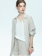 chicjuly Midnight Lace V-neck French Layering Women's Mulberry Silk Tank Tops