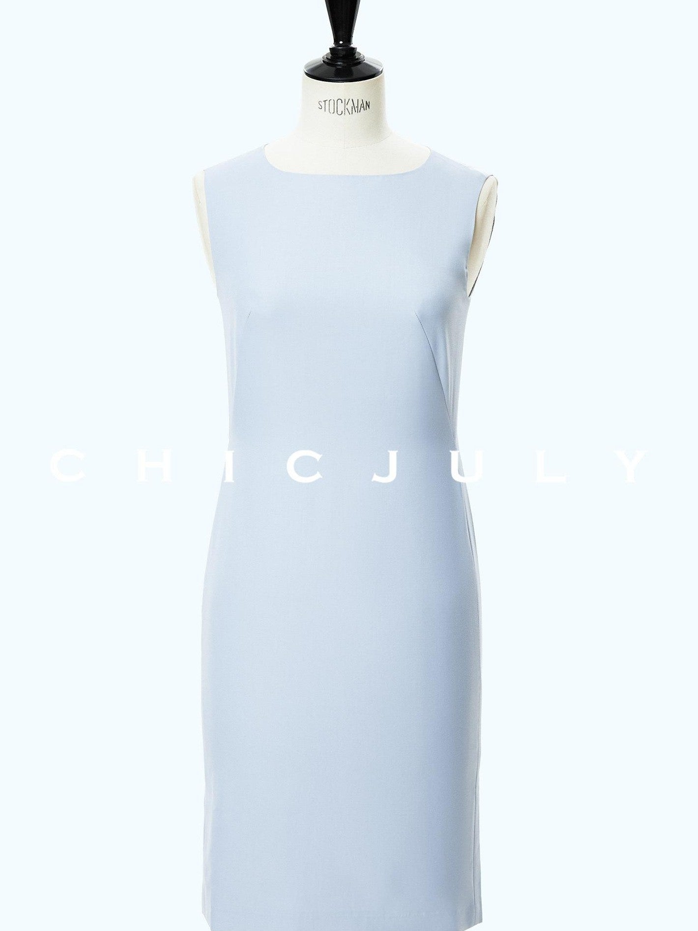chicjuly Minimal Sleeveless Asymmetric Hem Loose Fit Women's Casual Midi Dresses