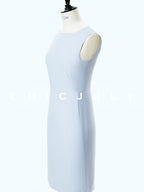 chicjuly Minimal Sleeveless Asymmetric Hem Loose Fit Women's Casual Midi Dresses