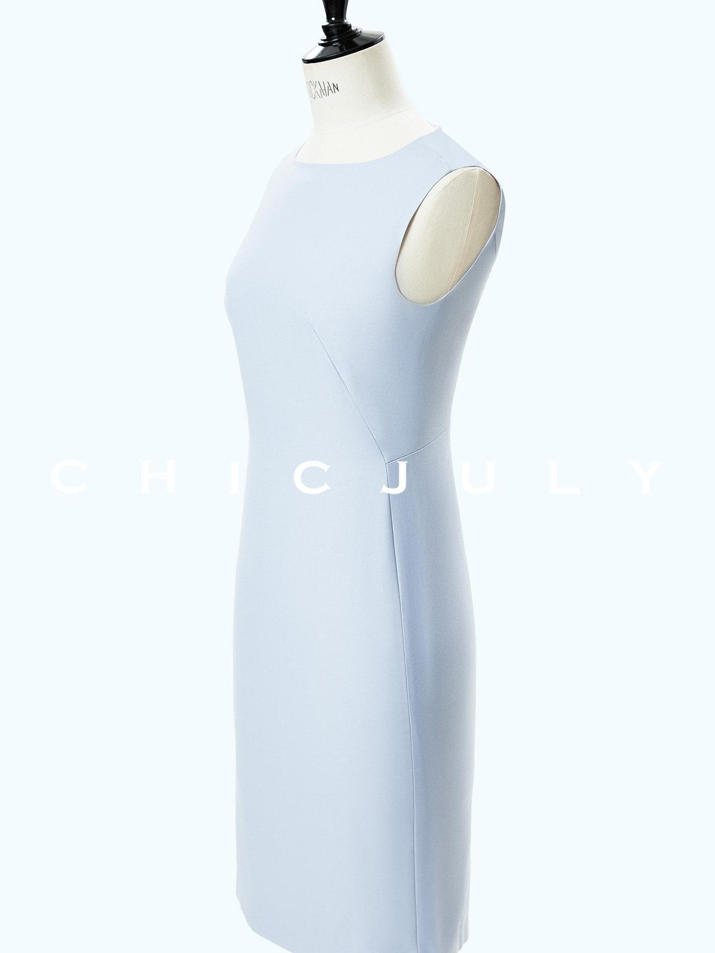 chicjuly Minimal Sleeveless Asymmetric Hem Loose Fit Women's Casual Midi Dresses