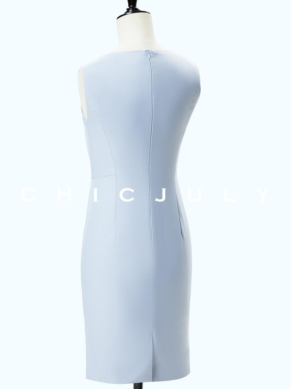 chicjuly Minimal Sleeveless Asymmetric Hem Loose Fit Women's Casual Midi Dresses