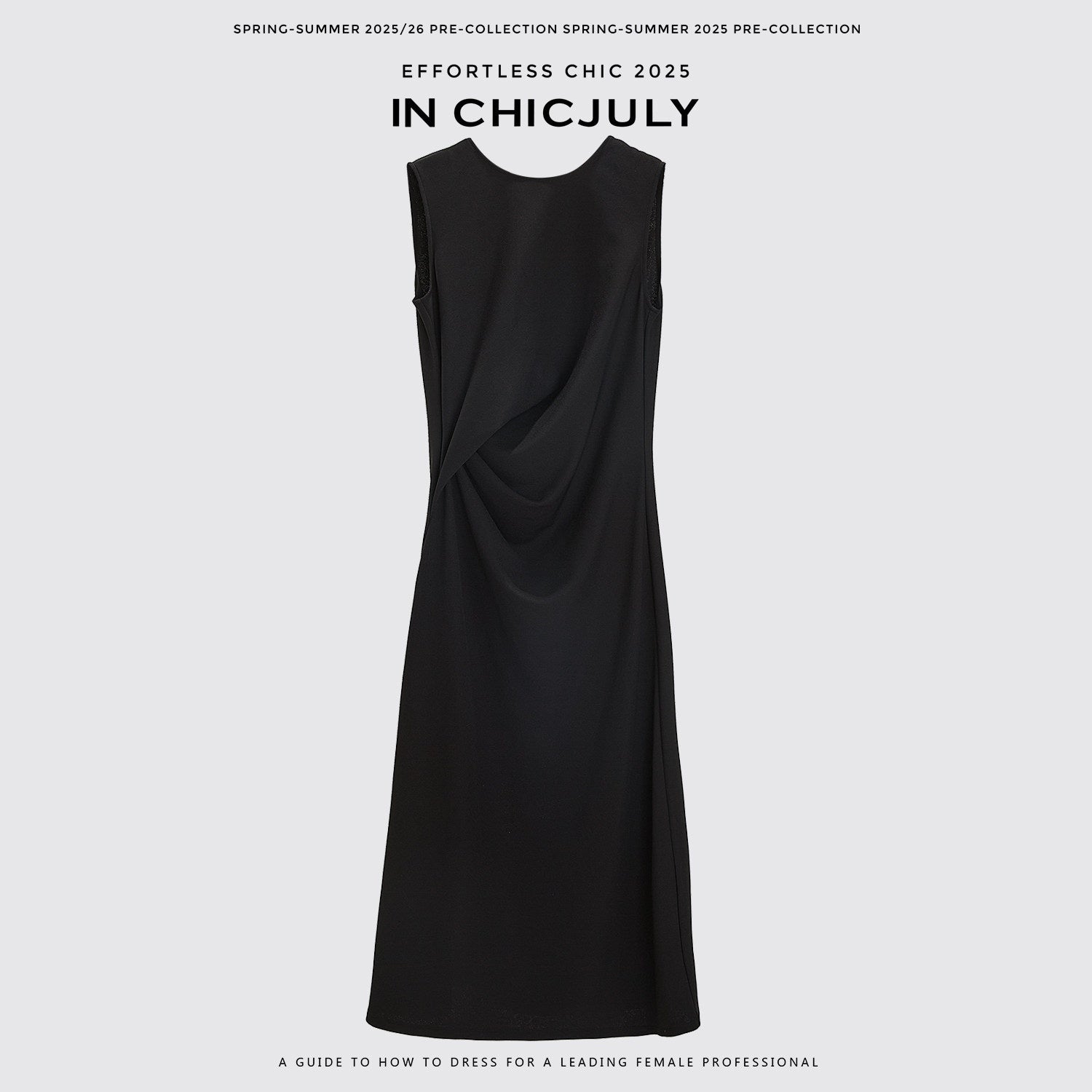 chicjuly Minimal Structured Tailoring Pleated Slimming Women's Casual Maxi Dresses 936660065915