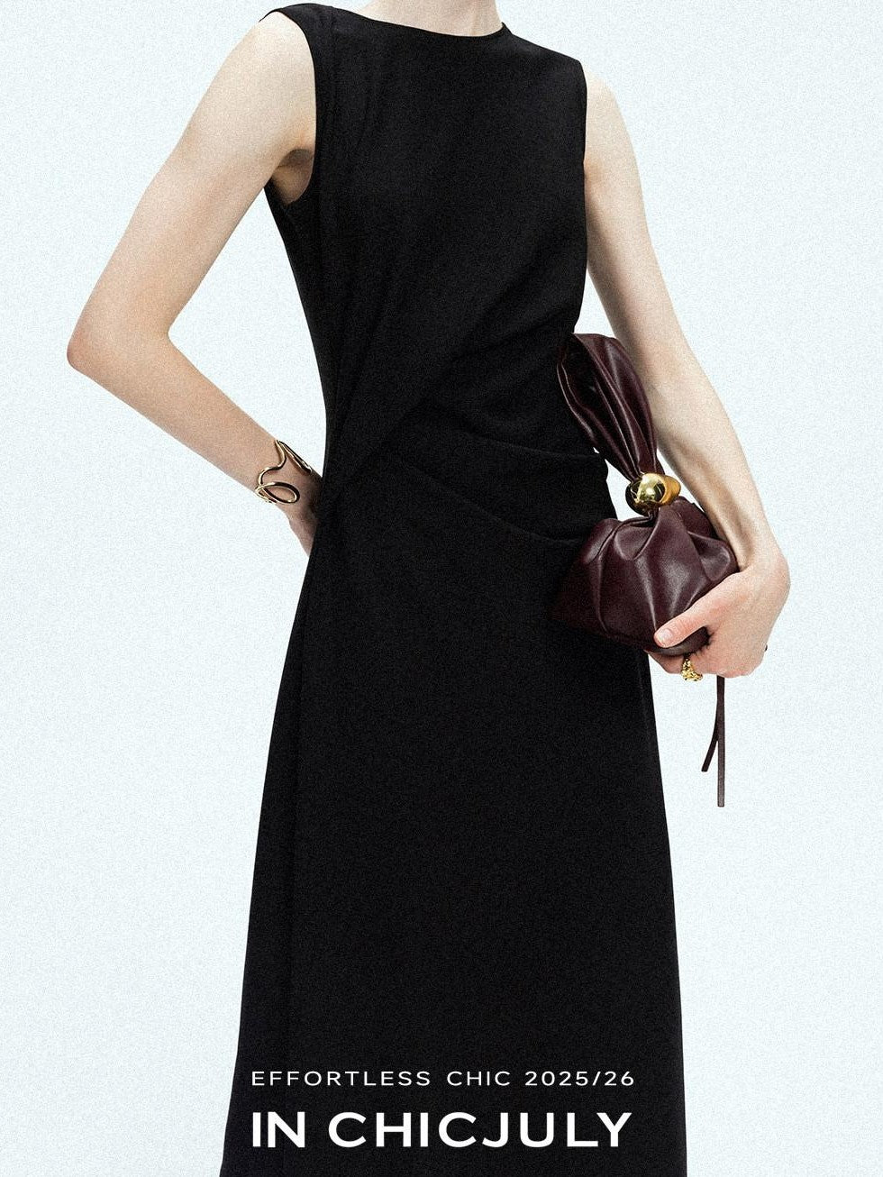 chicjuly Minimal Structured Tailoring Pleated Slimming Women's Casual Maxi Dresses