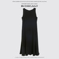chicjuly Minimalist Panelled 3d Tailored High Waist A Line Women's Acetate Midi Dresses 931859232662