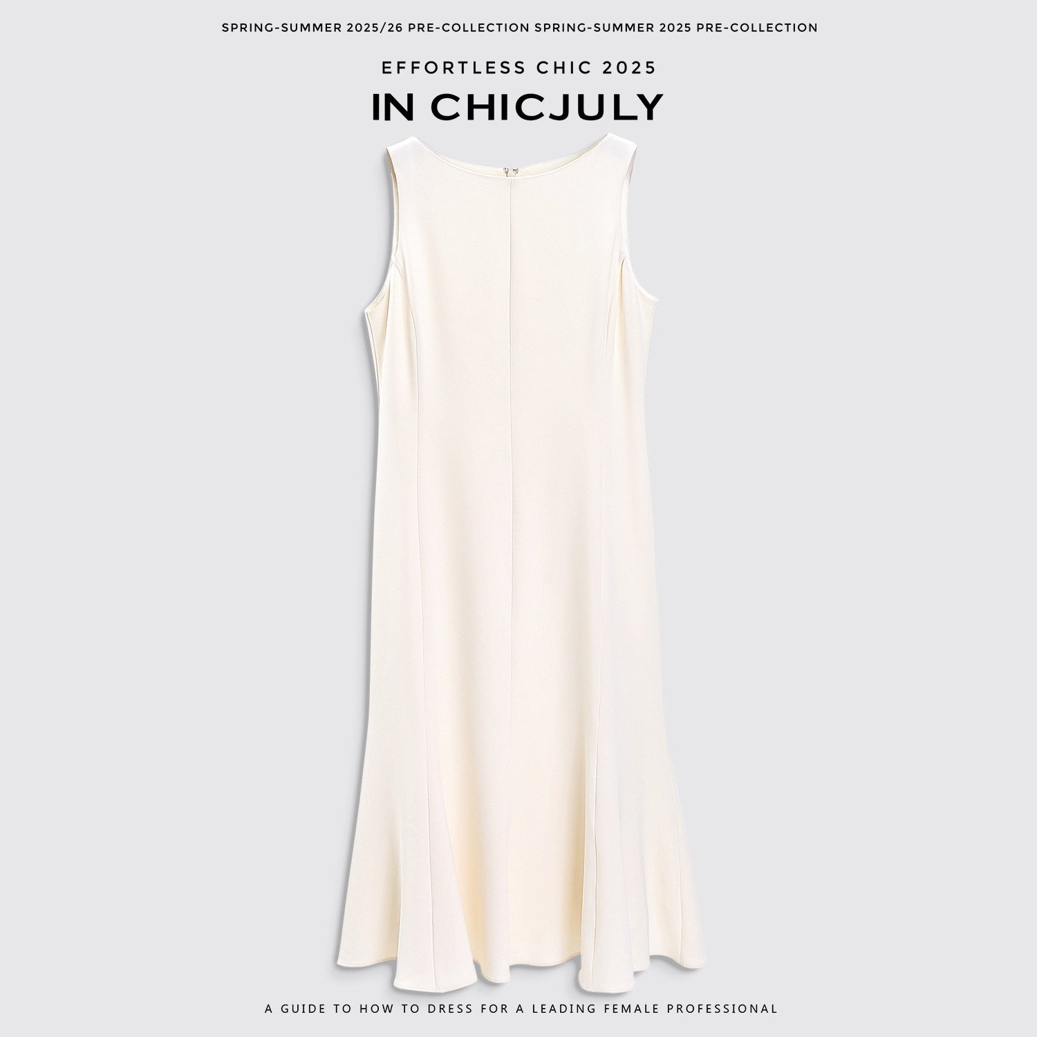 chicjuly Minimalist Panelled 3d Tailored High Waist A Line Women's Acetate Midi Dresses 931859232662