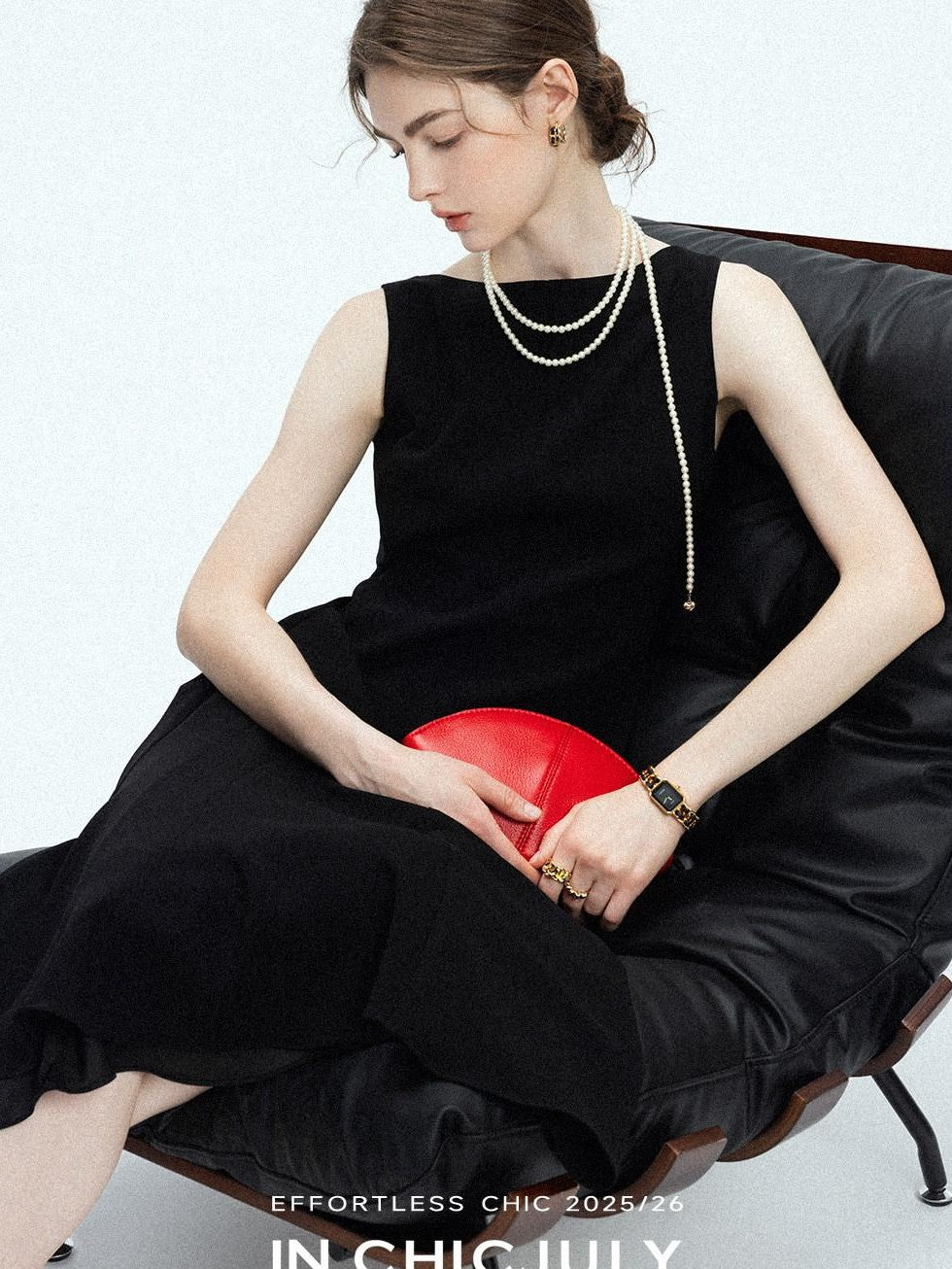 chicjuly Minimalist Panelled 3d Tailored High Waist A Line Women's Acetate Midi Dresses
