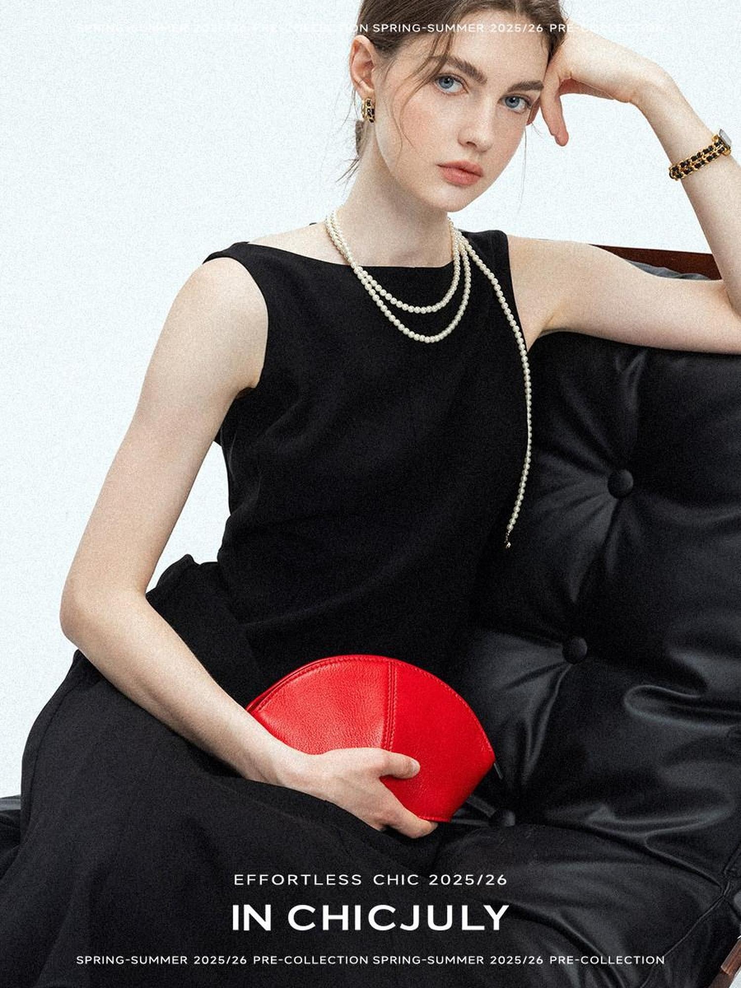 chicjuly Minimalist Panelled 3d Tailored High Waist A Line Women's Acetate Midi Dresses