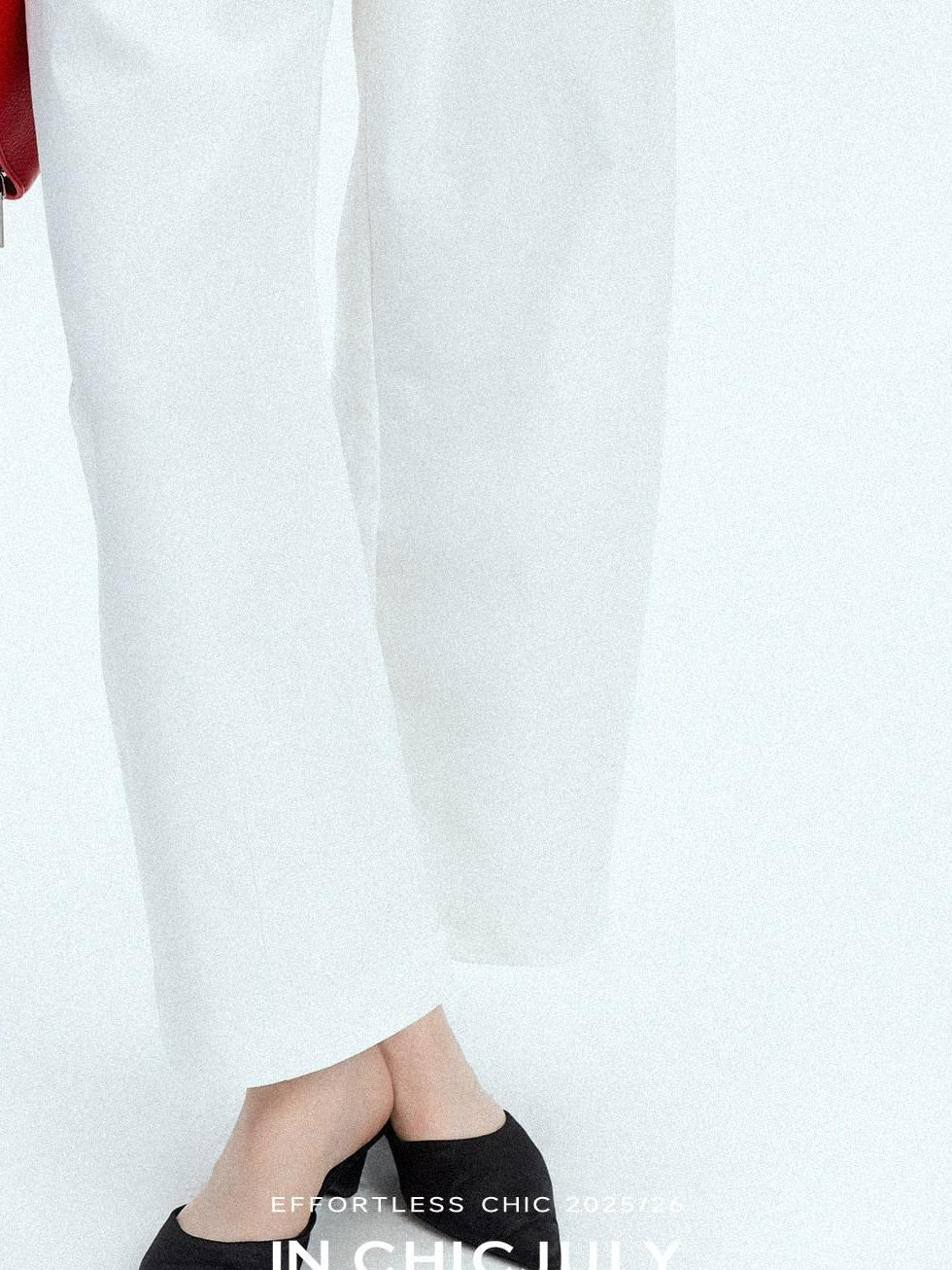 Navy Stonewash Cutout High Waist Pockets Women's Polyester Wide-leg Pants