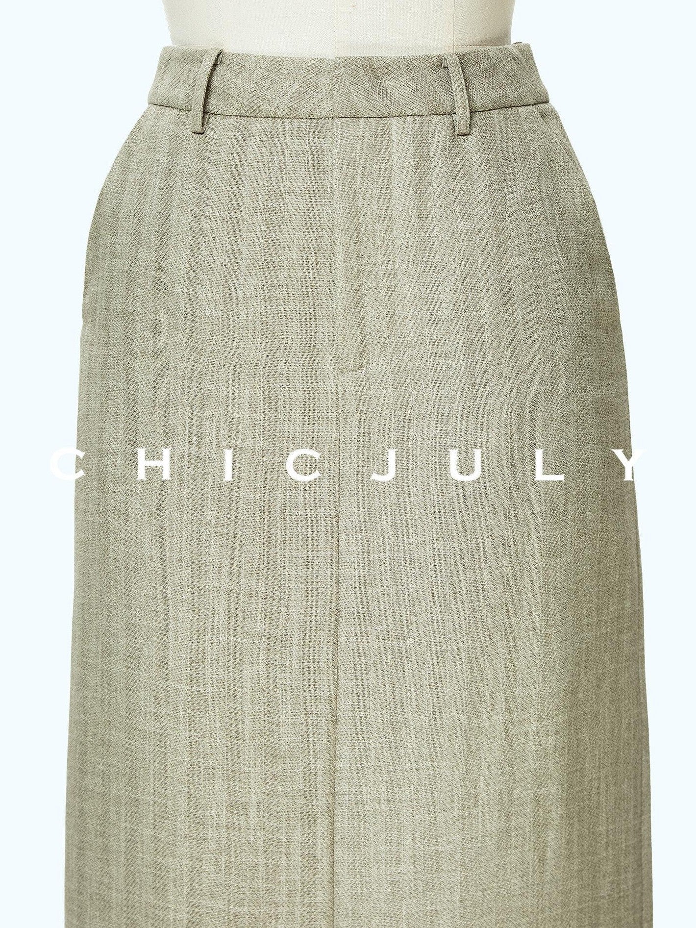 chicjuly Old Money Stand Collar Vest High Waist Skirt Women's Brown Skirt Suits