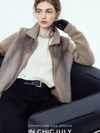chicjuly Paris Night Crystal Embellished Women's 100 Percent Wool Long Sleeve T-shirts