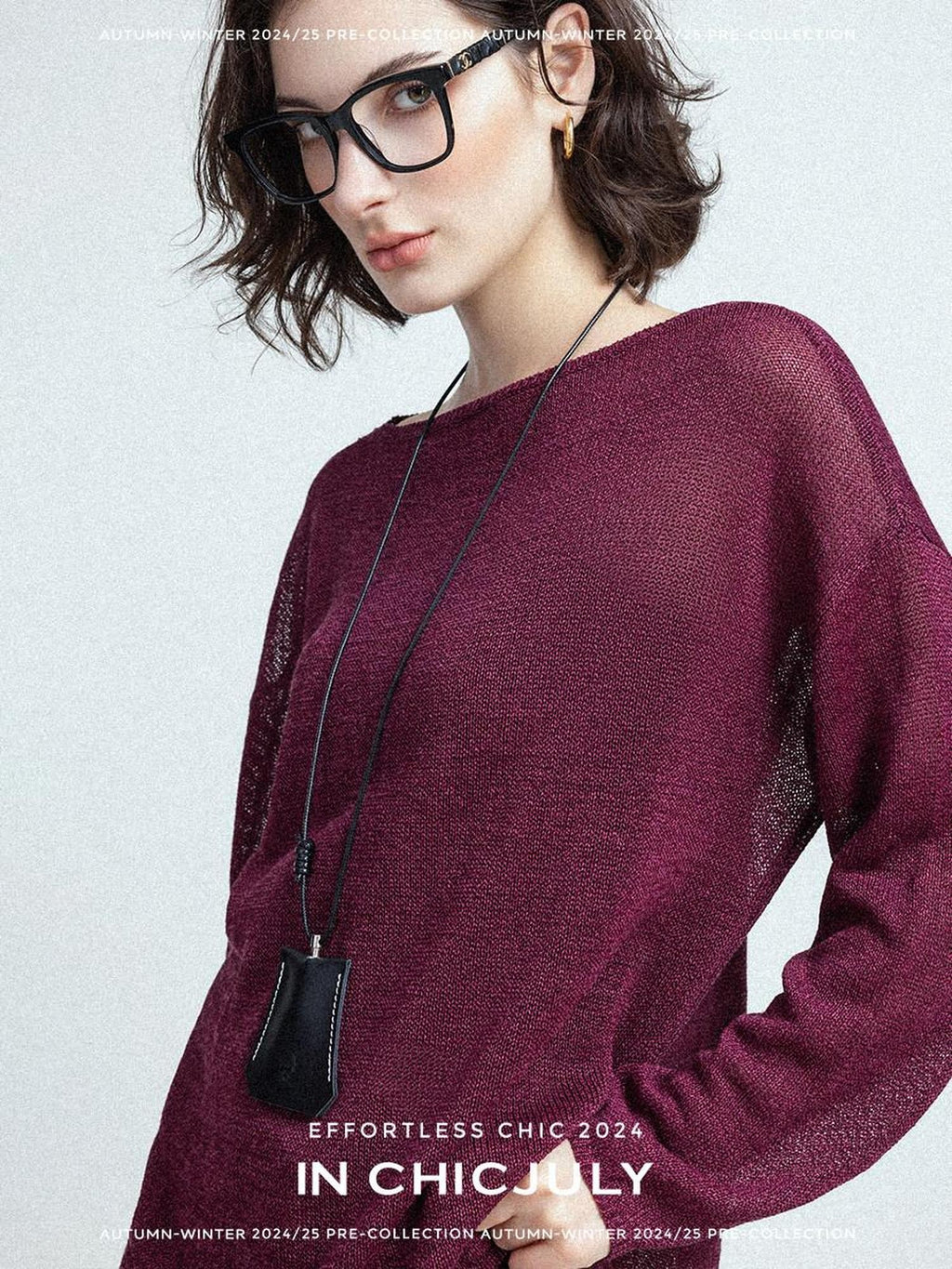 chicjuly Reverse Knit Rolled Hem Side Slit Women's Cotton Long Sleeve T-shirts
