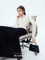 chicjuly Reverse Suede Irregular Multi Panel High Waisted Women's Maxi Skirts