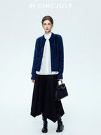 chicjuly Reverse Suede Irregular Multi Panel High Waisted Women's Maxi Skirts