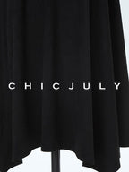 chicjuly Reverse Suede Irregular Multi Panel High Waisted Women's Maxi Skirts