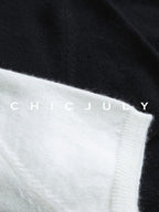 chicjuly Sequin Embellished Knit Cardigan Women's Cashmere Wool Short Sleeve T-shirts