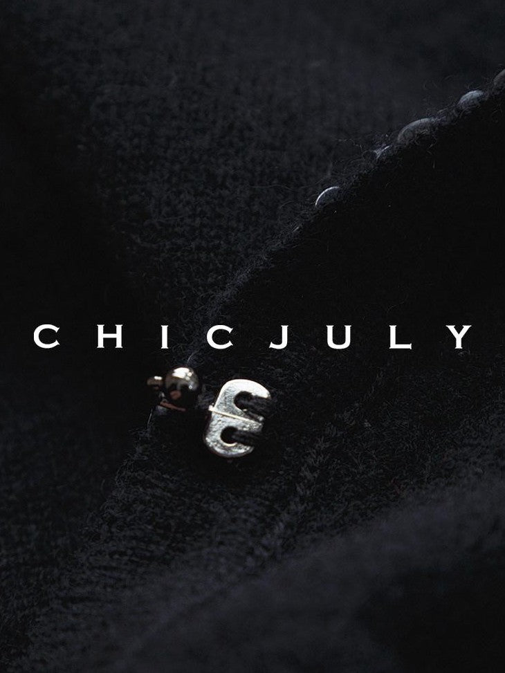 chicjuly Sequin Embellished Knit Cardigan Women's Cashmere Wool Short Sleeve T-shirts