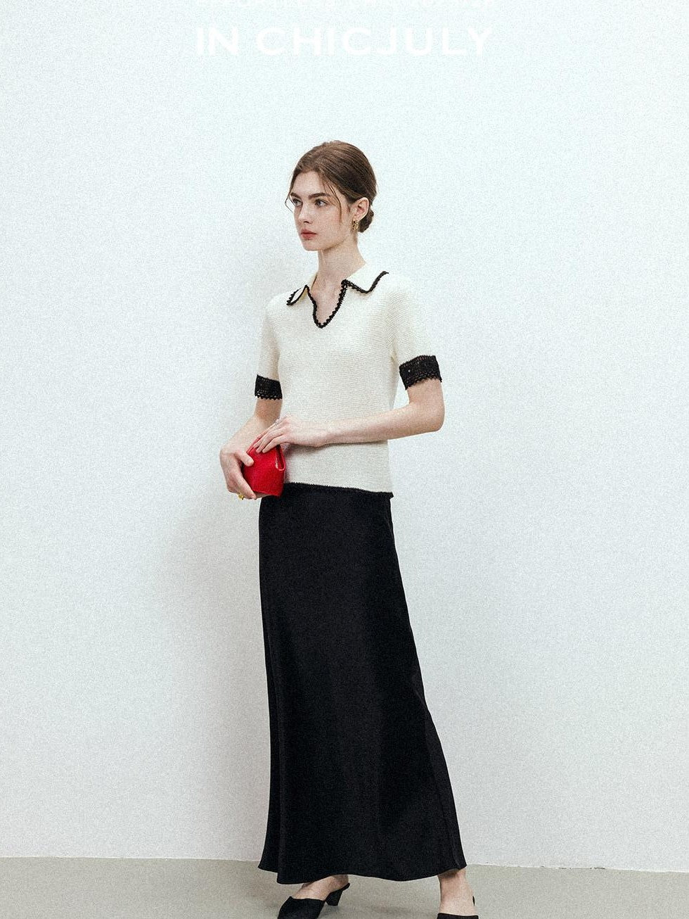 chicjuly Shimmering Bias Cut Fishtail Women's Double Face Tri Acetate Satin Maxi Skirts