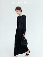 chicjuly Shimmering Bias Cut Fishtail Women's Double Face Tri Acetate Satin Maxi Skirts