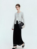 chicjuly Shimmering Bias Cut Fishtail Women's Double Face Tri Acetate Satin Maxi Skirts