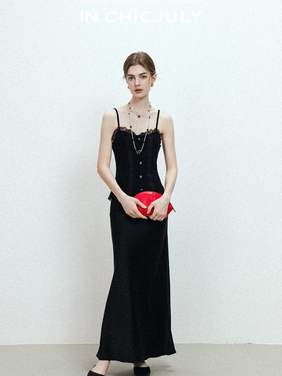 chicjuly Shimmering Bias Cut Fishtail Women's Double Face Tri Acetate Satin Maxi Skirts