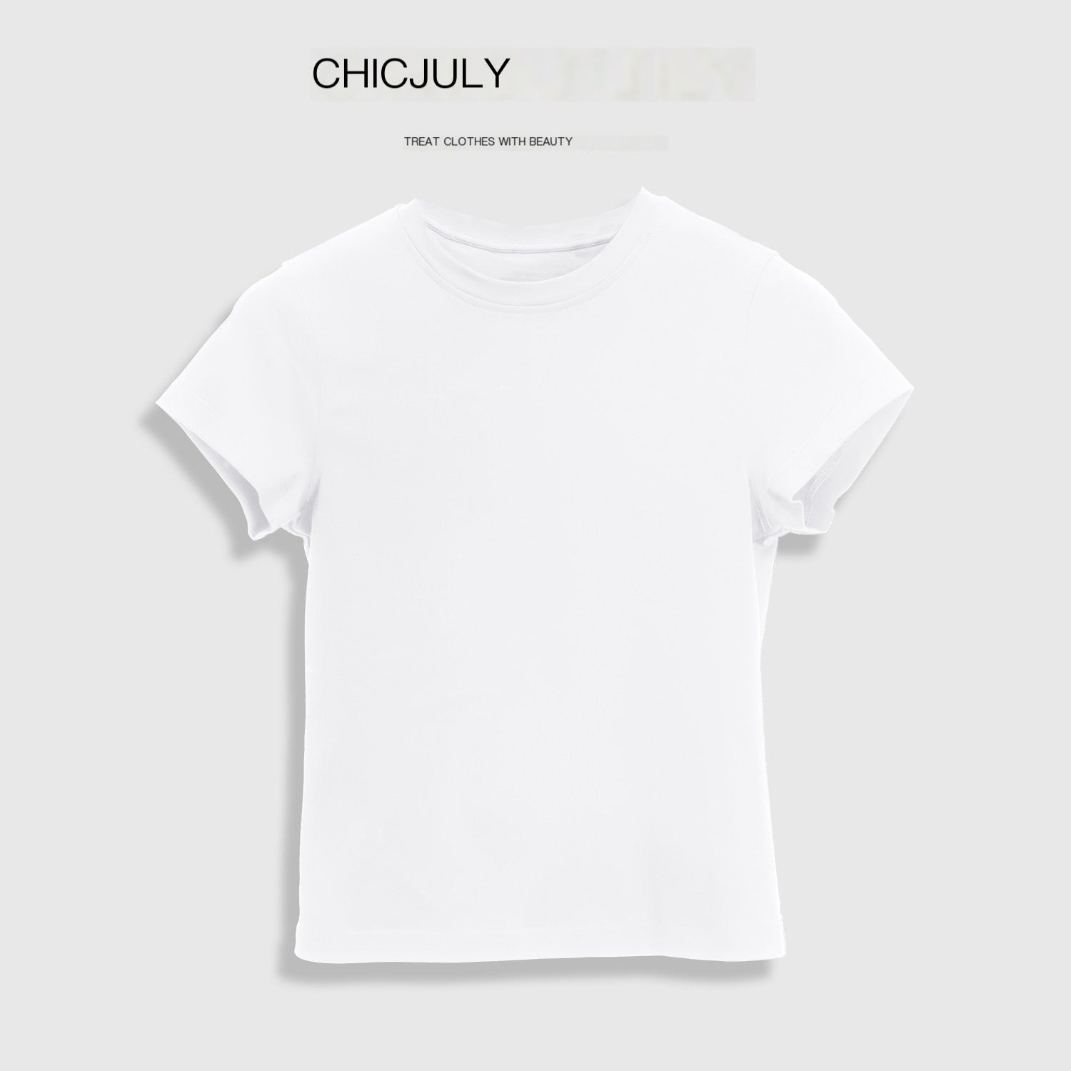 chicjuly Silky Sheen Breathable Round And V-neck Women's Cotton Short Sleeve T-shirts 917191686064