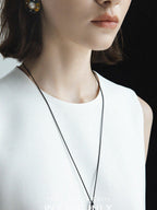 chicjuly Sleeveless Round Neck Loose Minimalist Women's Acetate Chiffon Blouses