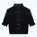 chicjuly Slimming Solid 3d Cutout Women's Mulberry Silk Short Sleeve T-shirts 1048505748038