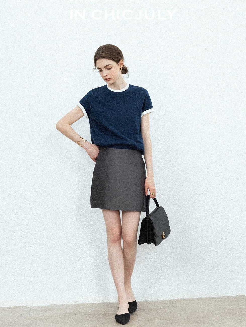 chicjuly Slub Knit Breathable Uv Protection Women's Hemp Cotton Short Sleeve T-shirts